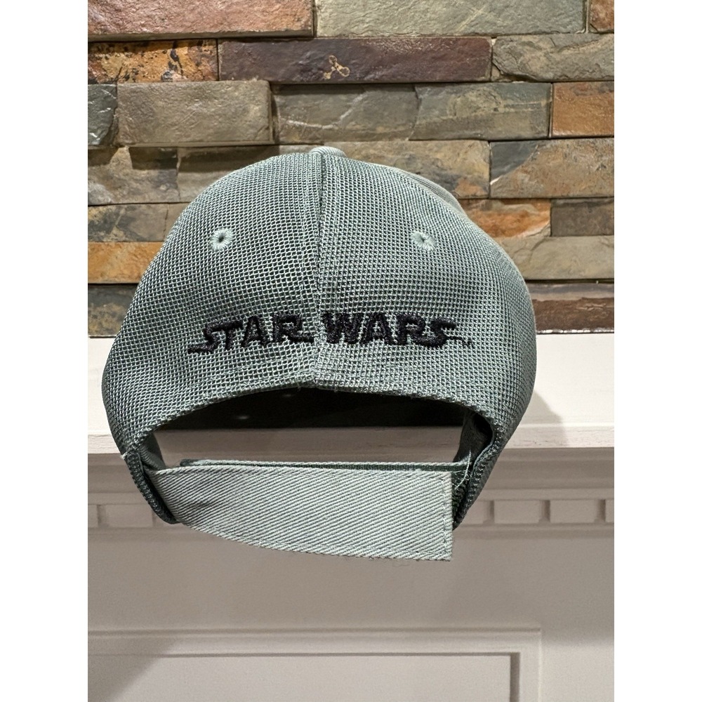 Disney Parks Star Wars Boba Fett Adjustable Hat Baseball Cap Green - Picture 2 of 6